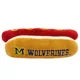Product Pets First Michigan Wolverines Plush Hot Dog Dog Toy