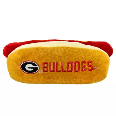 Product Pets First Georgia Bulldogs Plush Hot Dog Dog Toy