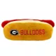 Product Pets First Georgia Bulldogs Plush Hot Dog Dog Toy
