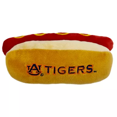 Product Pets First Auburn Tigers Plush Hot Dog Dog Toy