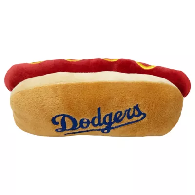 Product Pets First LA Dodgers Plush Hot Dog Dog Toy