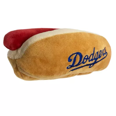 Product Pets First LA Dodgers Plush Hot Dog Dog Toy