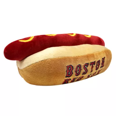 Product Pets First Boston Red Sox Plush Hot Dog Dog Toy