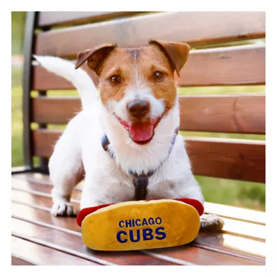 Product Pets First Chicago Cubs Plush Hot Dog Dog Toy