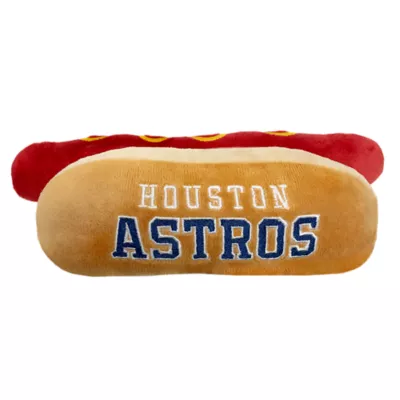 Product Pets First Houston Astros Plush Hot Dog Dog Toy