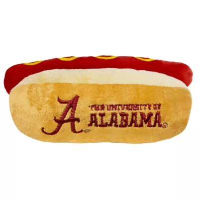 Product Pets First Alabama Crimson Tide Plush Hot Dog Dog Toy