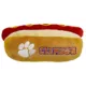 Product Pets First Clemson Tigers Plush Hot Dog Dog Toy