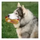 Product Pets First Clemson Tigers Plush Hot Dog Dog Toy