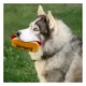 Product Pets First New England Patriots Plush Hot Dog Dog Toy