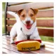 Product Pets First New England Patriots Plush Hot Dog Dog Toy