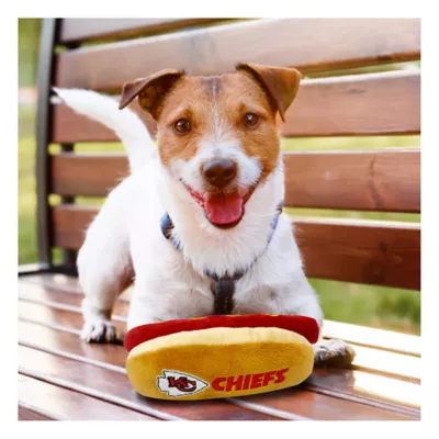 Product Pets First Kansas City Chiefs Plush Hot Dog Dog Toy