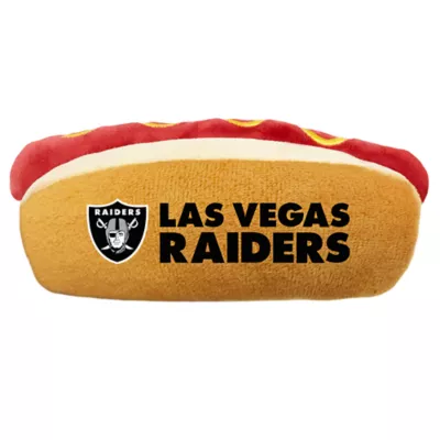 Product Pets First Las Vegas Raiders Plush Hot Dog Dog Toy