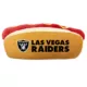 Product Pets First Las Vegas Raiders Plush Hot Dog Dog Toy