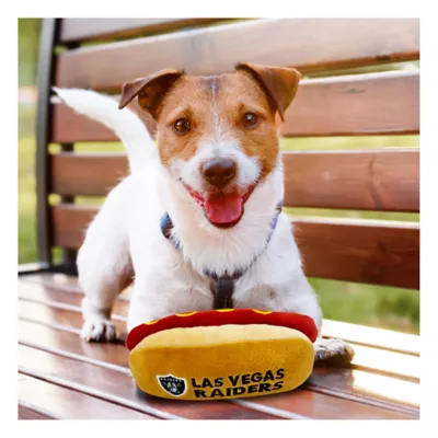 Product Pets First Las Vegas Raiders Plush Hot Dog Dog Toy