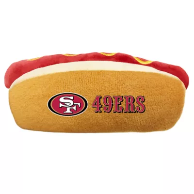 Product Pets First San Francisco 49ers Plush Hot Dog Dog Toy