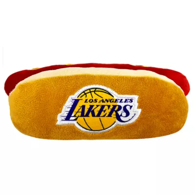 Product Pets First LA Lakers Plush Hot Dog Dog Toy