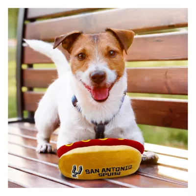 Product Pets First San Antonio Spurs Plush Hot Dog Dog Toy
