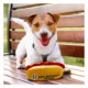 Product Pets First San Antonio Spurs Plush Hot Dog Dog Toy