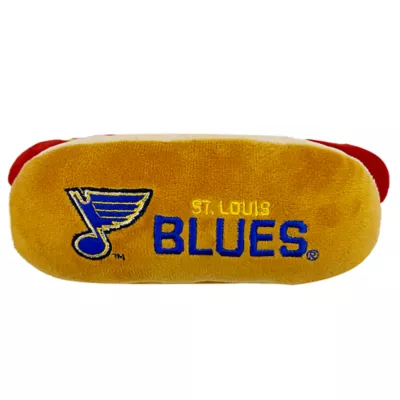 Product Pets First St. Louis Blues Plush Hot Dog Dog Toy