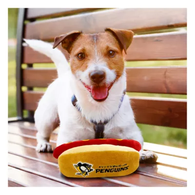 Product Pets First Pittsburgh Penguins Plush Hot Dog Dog Toy