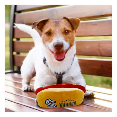 Product Pets First Seattle Krakens Plush Hot Dog Dog Toy