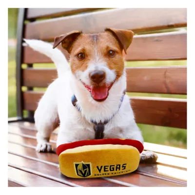 Product Pets First Las Vegas Golden Knights Plush Hot Dog Dog Toy