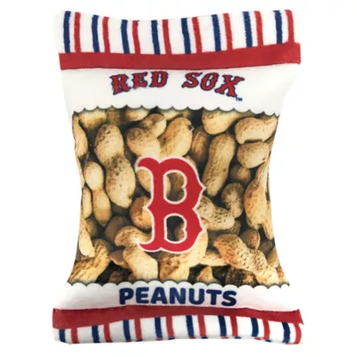 Product Pets First Boston Red Sox Plush Peanut Bag Dog Toy