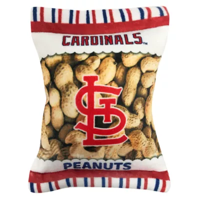Product Pets First St. Louis Cardinals Plush Peanut Bag Dog Toy