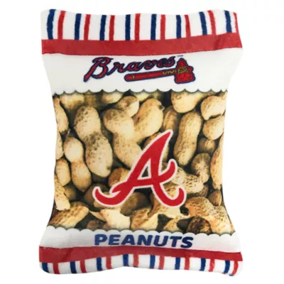 Product Pets First Atlanta Braves Plush Peanut Bag Dog Toy