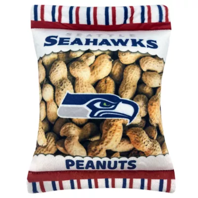 Product Pets First Seattle Seahawks Plush Peanut Bag Dog Toy