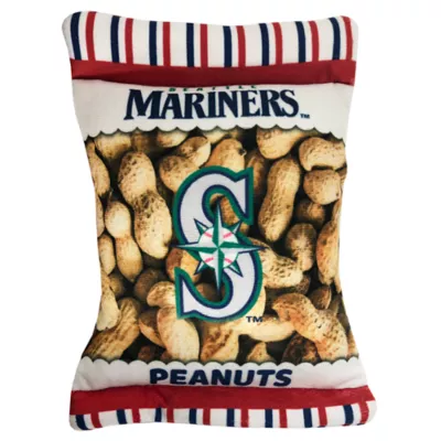 Product Pets First Seattle Mariners Plush Peanut Bag Dog Toy