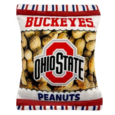 Product Pets First Ohio State  Buckeyes Plush Peanut Bag Dog Toy