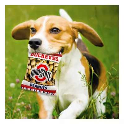 Product Pets First Ohio State  Buckeyes Plush Peanut Bag Dog Toy