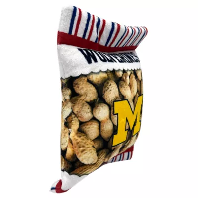 Product Pets First Michigan Wolverines Plush Peanut Bag Dog Toy