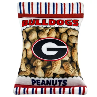 Product Pets First Georgia Bulldogs Plush Peanut Bag Dog Toy