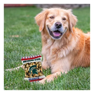 Product Pets First Michigan State Spartans Plush Peanut Bag Dog Toy