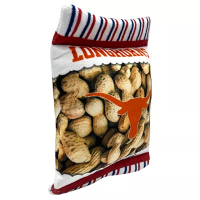 Product Pets First Texas Longhorns Plush Peanut Bag Dog Toy