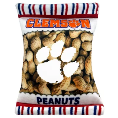 Product Pets First Clemson Tigers Plush Peanut Bag Dog Toy