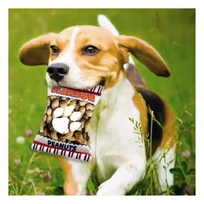 Product Pets First Clemson Tigers Plush Peanut Bag Dog Toy