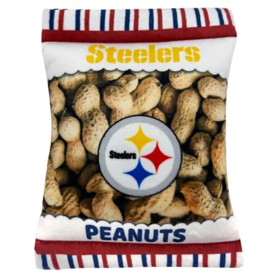 Product Pets First Pittsburgh Steelers Plush Peanut Bag Dog Toy