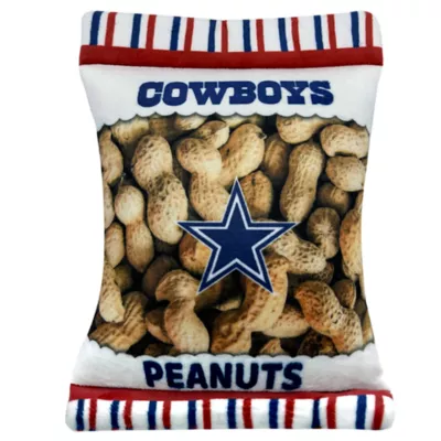 Product Pets First Dallas Cowboys Plush Peanut Bag Dog Toy