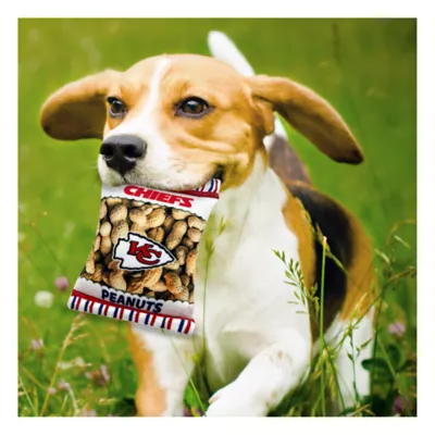 Product Pets First Kansas City Chiefs Plush Peanut Bag Dog Toy