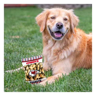 Product Pets First Kansas City Chiefs Plush Peanut Bag Dog Toy