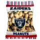 Product Pets First Las Vegas Raiders Plush Peanut Bag Dog Toy