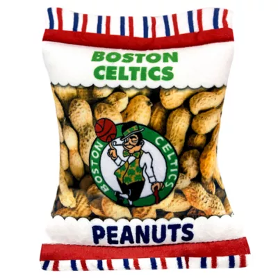 Product Pets First Boston Celtics Plush Peanut Bag Dog Toy