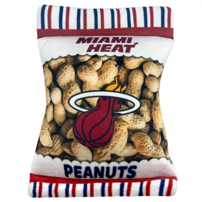 Product Pets First Miami Heat Plush Peanut Bag Dog Toy