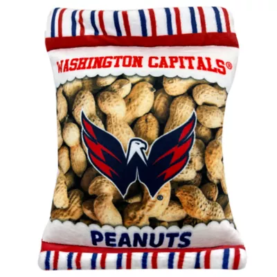 Product Pets First Washington Capitals Plush Peanut Bag Dog Toy