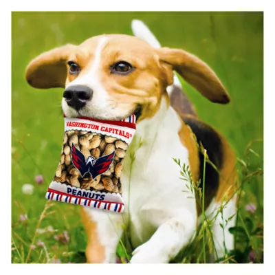 Product Pets First Washington Capitals Plush Peanut Bag Dog Toy