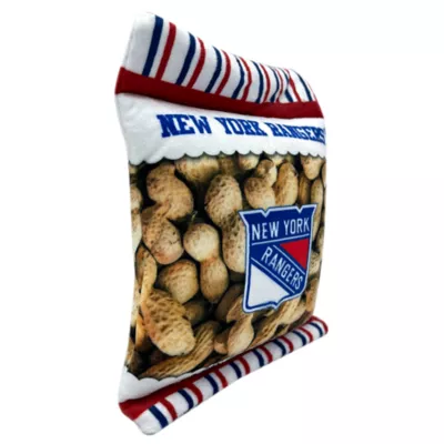 Product Pets First New York Rangers Plush Peanut Bag Dog Toy