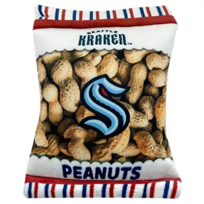 Product Pets First Seattle Krakens Plush Peanut Bag Dog Toy